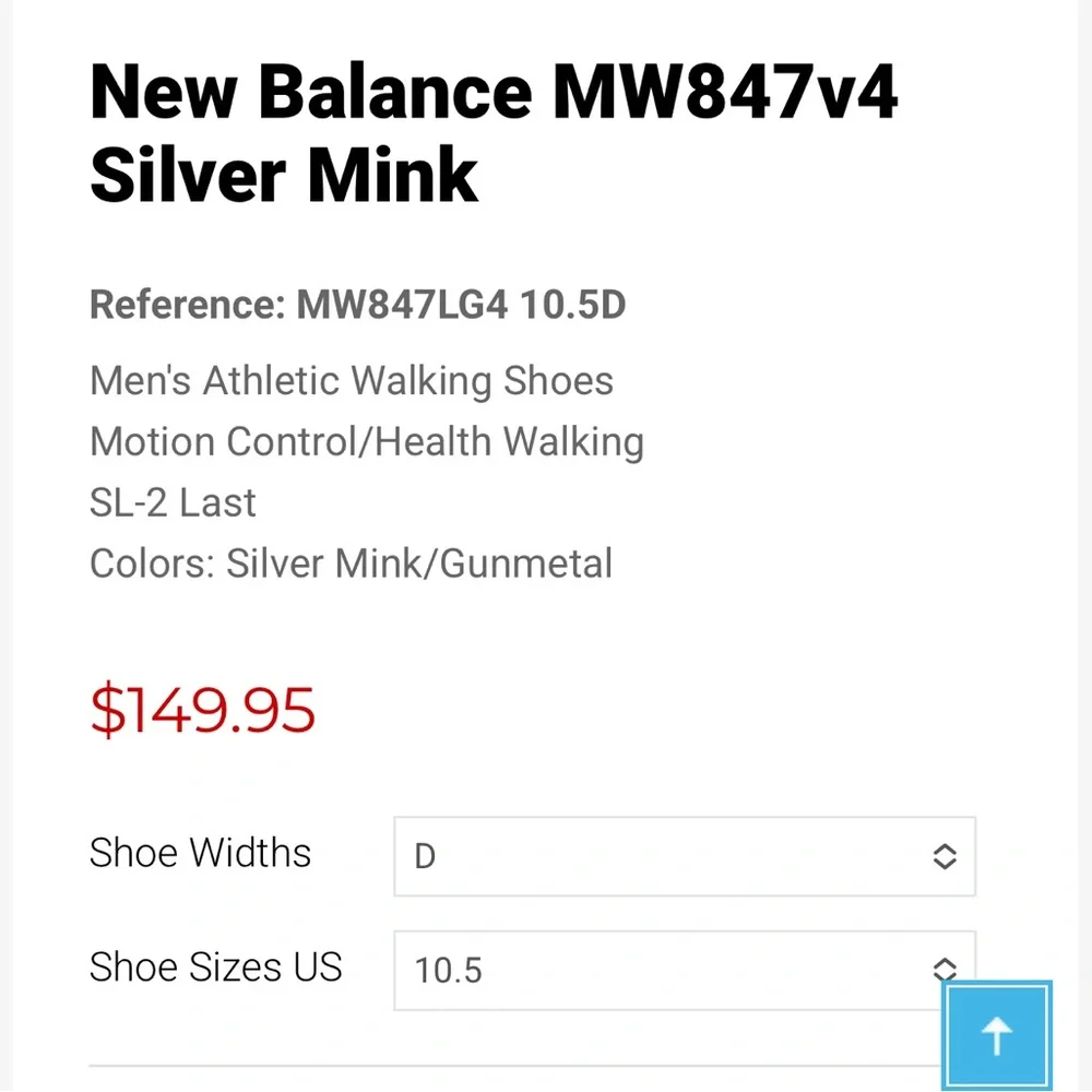 New Balance MW847v4 Silver Mink - Picture 4 of 4